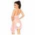 Penthouse Naughty Doll - Spitzenkleid und Tanga (Rosa)  - M/L