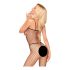 Penthouse Body Search - offen, Netz-Overall (schwarz)  - XL