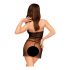 Penthouse All Yours - Spitzen-Negligé und Tanga (schwarz)  - M/L