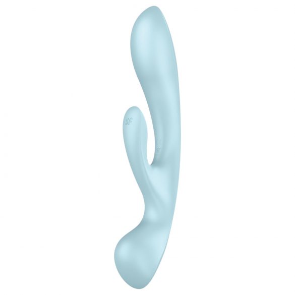 Satisfyer Triple Oh - Akku-Vibrator mit Klitorisarm (blau)