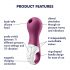 Satisfyer Lucky Libra - wiederaufladbarer, luftdruckstimulierender Klitoris-Stimulator (lila)