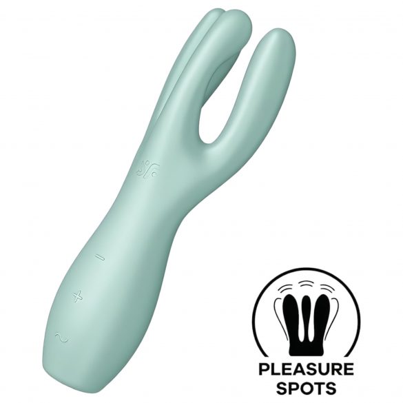 Satisfyer Threesome 3 - wiederaufladbarer Klitoris-Vibrator (Mint)