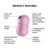 Satisfyer Cotton Candy - wiederaufladbarer Druckwellenvibrator für den Kitzler (lila)