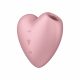 Satisfyer Cutie Heart - Akkubetriebener Klitorisvibrator mit Luftwellentechnologie (rosa) 