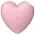 Satisfyer Cutie Heart - Wiederaufladbarer Druckwellen-Vibrator für den Kitzler (Pink)