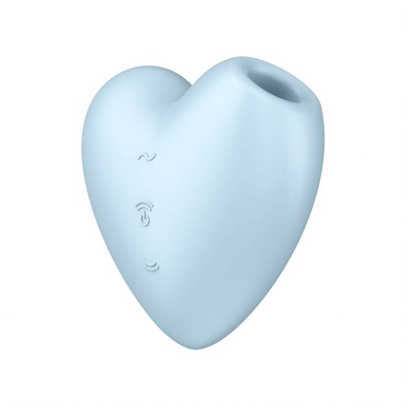 Satisfyer Cutie Heart - Akkubetriebener klitoraler Luftwellen-Vibrator (blau) 