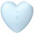 Satisfyer Cutie Heart - Akkubetriebener klitoraler Luftwellen-Vibrator (blau) 