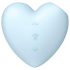 Satisfyer Cutie Heart - wiederaufladbarer Druckwellen-Klitorisstimulator (blau)