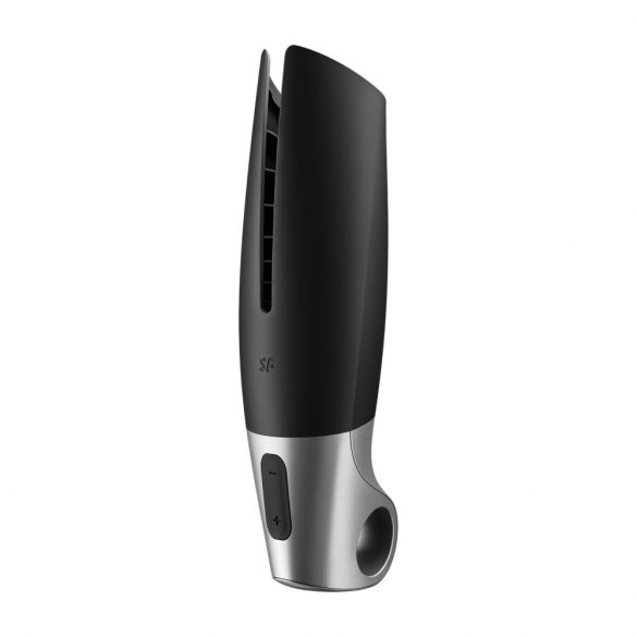 Satisfyer Power - intelligenter, akkubetriebener Masturbator (schwarz-silber) 