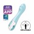 Satisfyer Air Pump Vibrator 5 - intelligentes aufblasbares Vibrator (blau) 