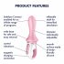 Satisfyer Air Pump Booty 5 - intelligenter aufblasbarer Analvibrator (pink) 