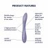 Satisfyer G-Spot Flex 2 - wiederaufladbarer, wasserfester G-Punkt-Vibrator (violett)