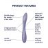 Satisfyer G-spot Flex 2 - wiederaufladbarer, wasserdichter G-Punkt Vibrator (violett)