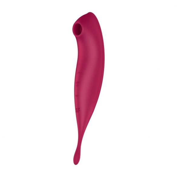 Satisfyer Twirling Pro - intelligenter 2in1 Klitorisvibrator (rot) 