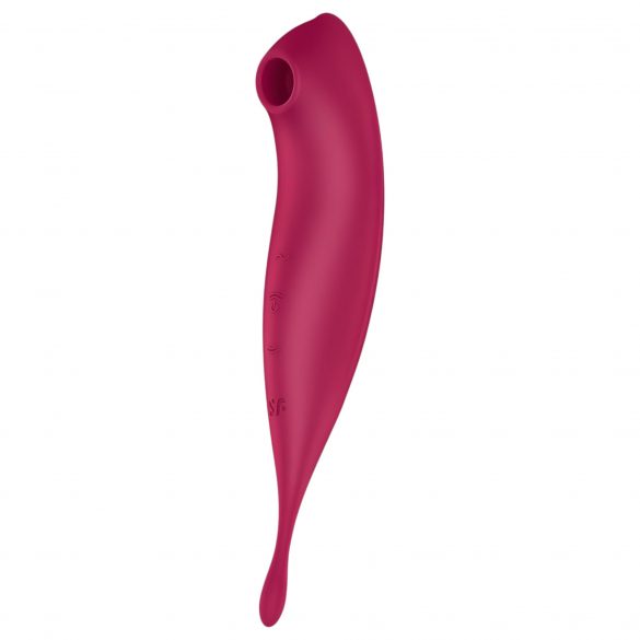 Satisfyer Twirling Pro - intelligenter 2in1 Klitorisvibrator (rot) 