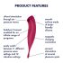 Satisfyer Twirling Pro - intelligenter 2in1 Klitorisvibrator (rot) 