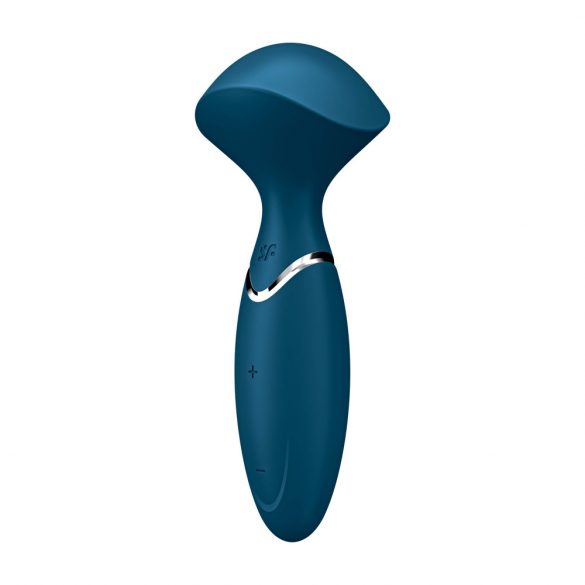 Satisfyer Mini Wand-er - aufladbarer, wasserdichter Massagevibrator (blau) 