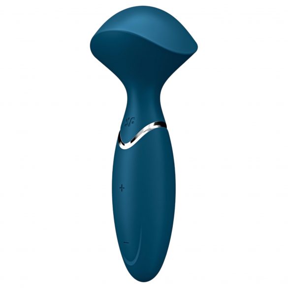 Satisfyer Mini Wand-er - aufladbarer, wasserdichter Massagevibrator (blau) 