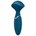 Satisfyer Mini Wand-er - aufladbarer, wasserdichter Massagevibrator (blau) 