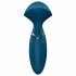 Satisfyer Mini Wand-er - aufladbarer, wasserdichter Massagevibrator (blau) 