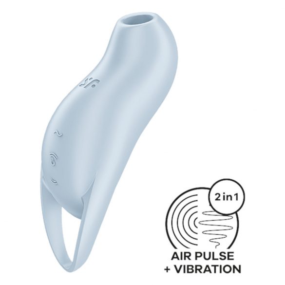 Satisfyer Pocket Pro 1 - Akkubetriebener, luftwellenvibrierender Klitoris-Stimulator (blau) 