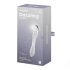 Satisfyer Dazzling Crystal - Doppelseitiger Glaskristall-Dildo (transparent)