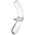 Satisfyer Double Crystal - Doppelseitiger Glasdildo (transparent)