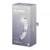 Satisfyer Double Kristall - doppelseitiger Glasdildo (transparent) 