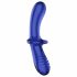 Satisfyer Double Crystal - Zweifach nutzbarer Glasdildo (blau) 