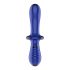 Satisfyer Double Crystal - Zweifach nutzbarer Glasdildo (blau) 