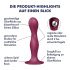 Satisfyer Double Ball-R - haftender gewichteter Dildo (rot)