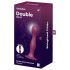 Satisfyer Double Ball-R - haftender gewichteter Dildo (rot)