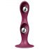 Satisfyer Double Ball-R - haftender gewichteter Dildo (rot)