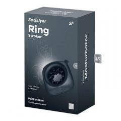   Satisfyer Ring Stroker - aufladbarer, vibrierender Masturbator (schwarz)