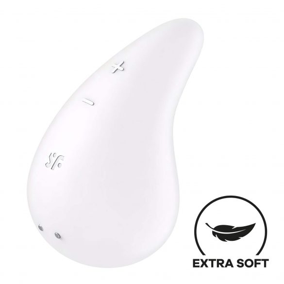 Satisfyer Dew Drop - Wiederaufladbarer wasserdichter Klitoris-Vibrator (weiß) 