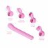 Magic Stick - Vibrator mit austauschbarem Klitorisarm (pink) 