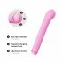 Magic Stick - Vibrator mit austauschbarem Klitorisarm (pink) 