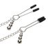 Fifty Shades of Grey - Nippelklemmen mit Halsband (schwarz-silber)