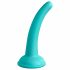 Dillio Curious Five - Saugfuß Silikon Dildo (15cm) - Türkis 