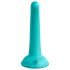 Dillio Curious Five - Saugfuß Silikon Dildo (15 cm) - Türkis