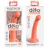 Dillio Secret Explorer - Saugnapf Spitze Silikondildo (17cm) - Orange 