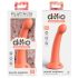 Dillio Secret Explorer - Haftfuß-Kopfdildo (17cm) - Orange