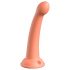 Dillio Secret Explorer - Saugnapf Spitze Silikondildo (17cm) - Orange 