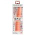 Dillio Wild Thing - Geriffeltes Dildo (19cm) - Orange