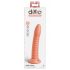 Dillio Wild Thing - Saugnapf gerillter Dildo (19cm) - Orange 