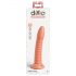 Dillio Wild Thing - gerillter Dildo mit Saugnapf (19 cm) - orange