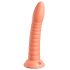 Dillio Wild Thing - Saugnapf gerillter Dildo (19cm) - Orange 