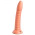 Dillio Wild Thing - gerillter Dildo mit Saugnapf (19 cm) - orange