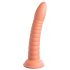 Dillio Wild Thing - Saugnapf gerillter Dildo (19cm) - Orange 