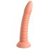 Dillio Wild Thing - gerillter Dildo mit Saugnapf (19 cm) - orange